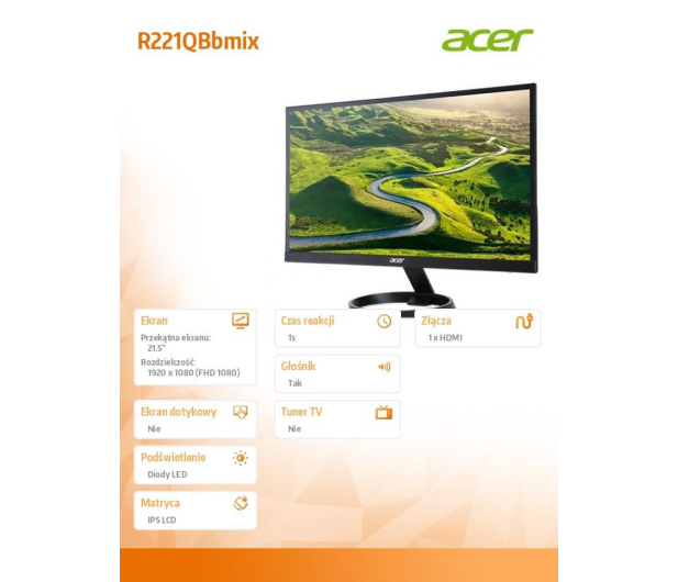 Acer R221QBBMIX czarny - 670111 - zdjęcie 10